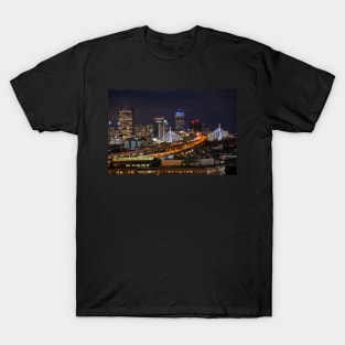 The Boston Skyline Boston MA Full Zakim T-Shirt